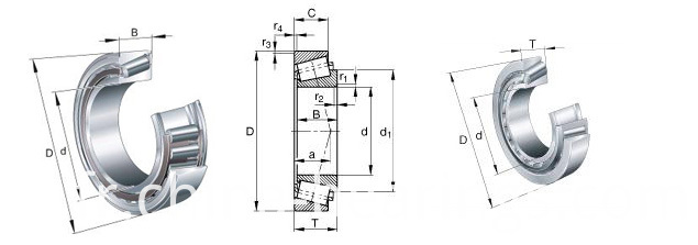 Forklift Mast Tapered Roller Bearings 32230